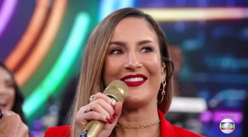 Claudia Leitte espera uma menina para 2019 — Foto: Reprodução/TV Globo Claudia Leitte espera uma menina para 2019 — Foto: Reprodução/TV Globo