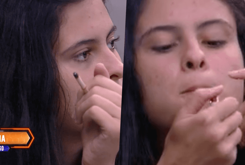 Hana surpreendeu no BBB19 ao fumar cigarrinho estranho (Foto reprodução) Hana surpreendeu no BBB19 ao fumar cigarrinho estranho (Foto reprodução)