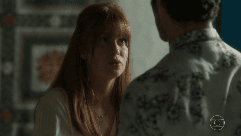 Luz (Marina Ruy Barbosa) e Júnior (José Loreto) em cena de O Sétimo Guardião (Foto: Reprodução/Globo) Luz (Marina Ruy Barbosa) e Júnior (José Loreto) em cena de O Sétimo Guardião (Foto: Reprodução/Globo)