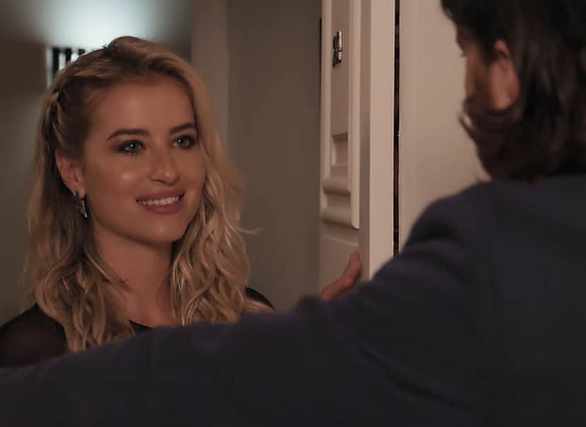 Nicole e seu algo Quinzinho em Verão 90 (Foto: Reprodução/ Globo)