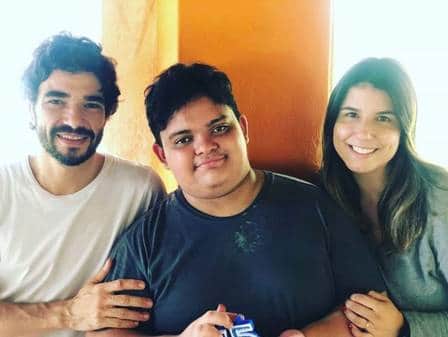 Caio Blat, Antônio e Ana Ariel (Foto: Divulgação) Caio Blat, Antônio e Ana Ariel (Foto: Divulgação)