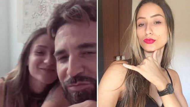 Latino e a nova filha (Foto: Reprodução) Latino e a nova filha (Foto: Reprodução)