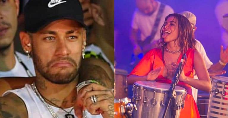 Neymar teve a sua atenção chamada por Anitta de cima do trio elétrico (Foto: Reprodução) Neymar teve a sua atenção chamada por Anitta de cima do trio elétrico (Foto: Reprodução)