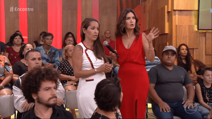 Fátima Bernardes ficou em choque com a opinião da moça (Foto: Reprodução) Fátima Bernardes ficou em choque com a opinião da moça (Foto: Reprodução)
