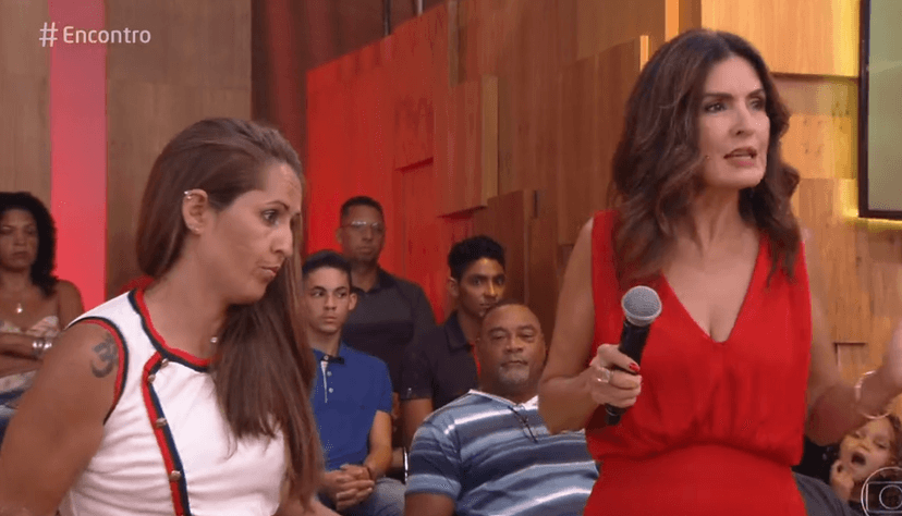 Fátima Bernardes ficou em choque com a opinião da moça (Foto: Reprodução) Fátima Bernardes ficou em choque com a opinião da moça (Foto: Reprodução)