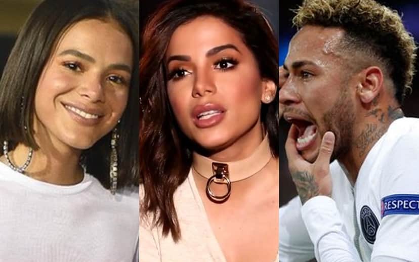 Bruna Marquezine, Anitta e Neymar (Foto: Reprodução) Bruna Marquezine, Anitta e Neymar (Foto: Reprodução)