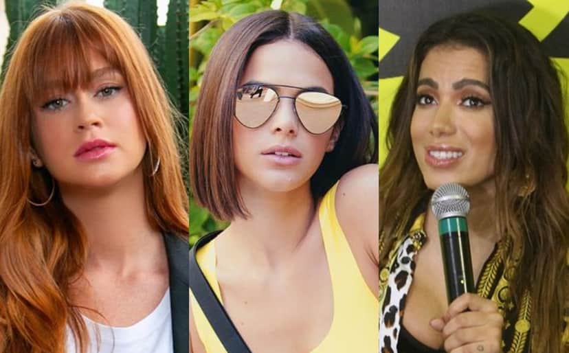 Marina Ruy Barbosa, Bruna Marquezine e Anitta (Foto: Reprodução) Marina Ruy Barbosa, Bruna Marquezine e Anitta (Foto: Reprodução)