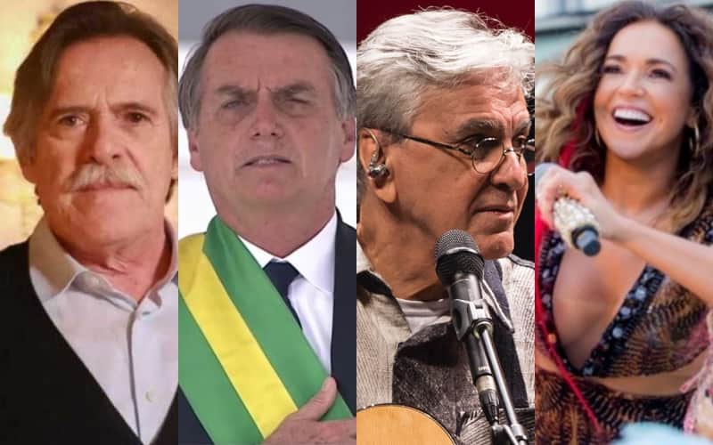 Bolsonaro entra em guerras com famosos Bolsonaro entra em guerras com famosos