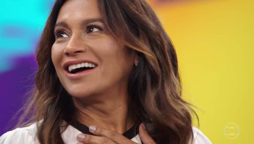 Dira Paes no Arquivo Confidencial do Domingão do Faustão (Foto: Reprodução) Dira Paes no Arquivo Confidencial do Domingão do Faustão (Foto: Reprodução)