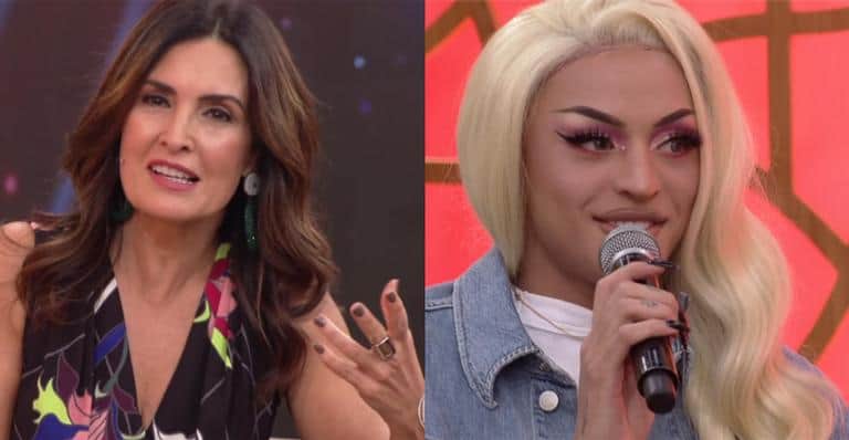 Fátima Bernardes e Pabllo Vittar no Encontro (Foto: Divulgação) Fátima Bernardes e Pabllo Vittar no Encontro (Foto: Divulgação)