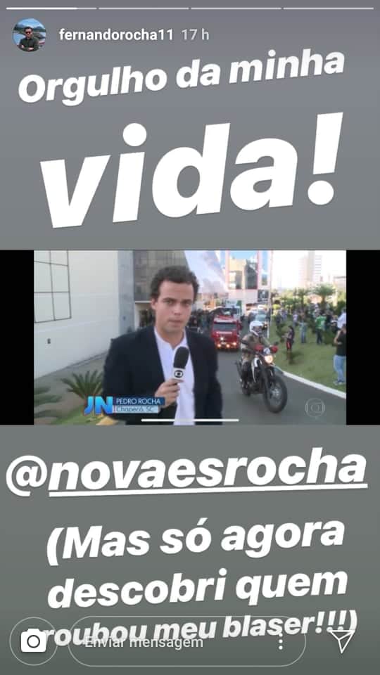 Pedro Rocha no Jornal Nacional Pedro Rocha no Jornal Nacional