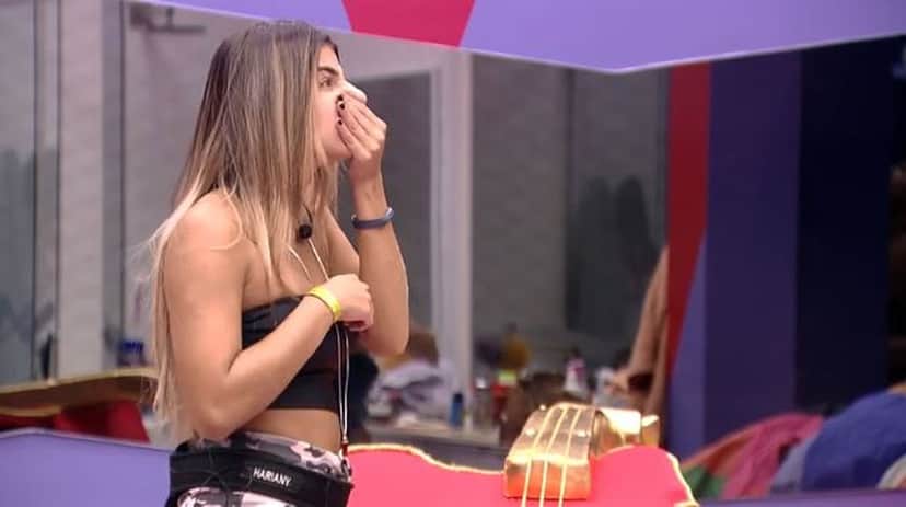 Hariany acabou cometendo uma infração gravíssima no BBB19 (Foto: Reprodução/Gshow) Hariany acabou cometendo uma infração gravíssima no BBB19 (Foto: Reprodução/Gshow)