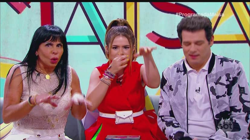 Maisa com Celso Portiolli e Gretchen em seu programa no SBT (Foto: Reprodução) Maisa com Celso Portiolli e Gretchen em seu programa no SBT (Foto: Reprodução)