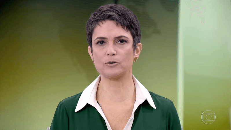 Sandra Annenberg no comando do Jornal Hoje (Foto: Reprodução/Globo) Sandra Annenberg no comando do Jornal Hoje (Foto: Reprodução/Globo)