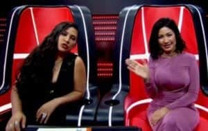 Simone e Simaria brincaram bastante no The Voice Kids (Foto: Reprodução) Simone e Simaria brincaram bastante no The Voice Kids (Foto: Reprodução)
