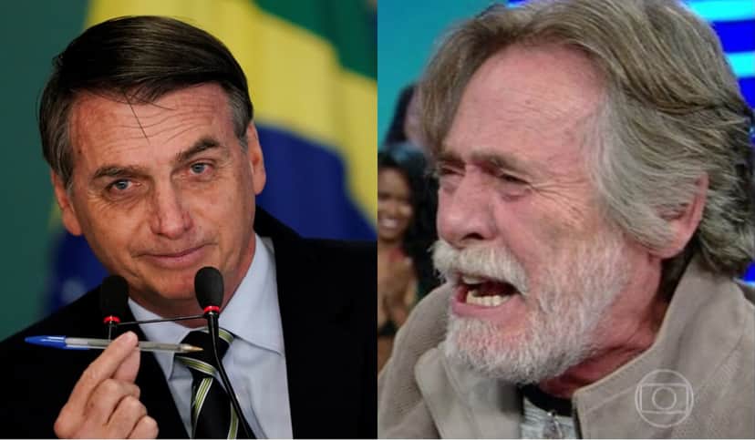 Bolsonaro e Zé de Abreu (Foto: Montagem) Bolsonaro e Zé de Abreu (Foto: Montagem)