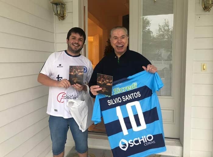 Silvio Santos e Felipe Bonella (Foto: Arquivo Pessoal) Silvio Santos e Felipe Bonella (Foto: Arquivo Pessoal)
