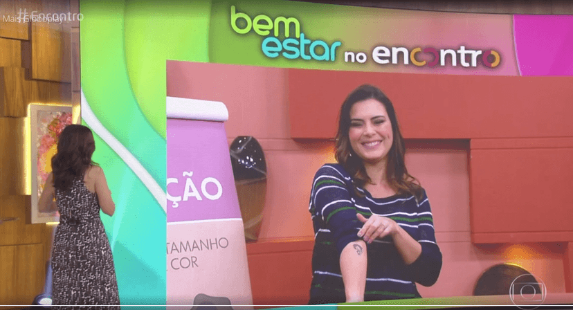 Repórter da Globo faz grande revelação ao vivo no Encontro com Fátima Bernardes e conta que tem 7 tatuagens diferentes espalhadas pelo corpo: "tomei muito cuidado" Foto: Reprodução Repórter da Globo faz grande revelação ao vivo no Encontro com Fátima Bernardes e conta que tem 7 tatuagens diferentes espalhadas pelo corpo: "tomei muito cuidado" Foto: Reprodução