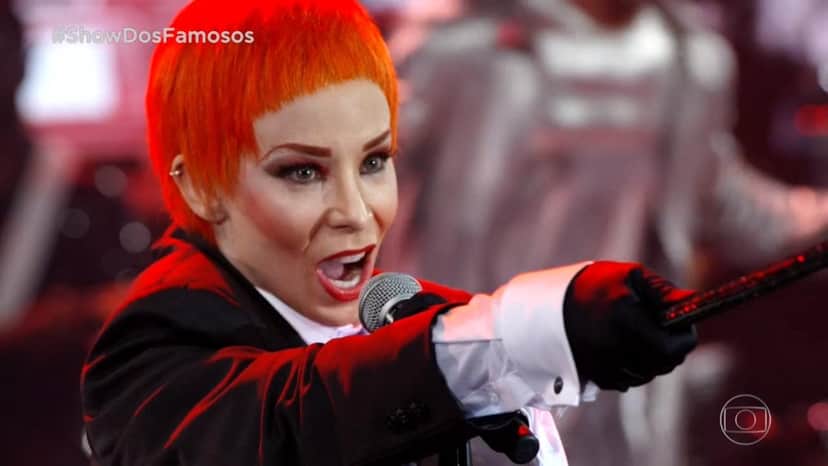 Danielle Winits em performance durante o Show dos Famosos (Foto: Reprodução/Globo) Danielle Winits em performance durante o Show dos Famosos (Foto: Reprodução/Globo)