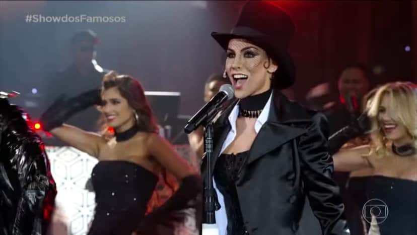 Mel Fronckowiack homenageou Shania Twain no Show dos Famosos (Foto: Reprodução/Globo) Mel Fronckowiack homenageou Shania Twain no Show dos Famosos (Foto: Reprodução/Globo)