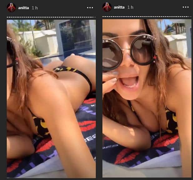 Tamanho do bumbum da cantora chamou atenção (Foto: Reprodução/Instagram) Tamanho do bumbum da cantora chamou atenção (Foto: Reprodução/Instagram)