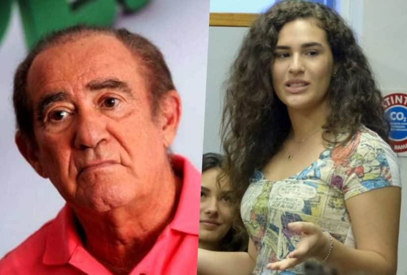 Renato Aragão, o Didi e a filha Livia Aragão (Foto montagem)