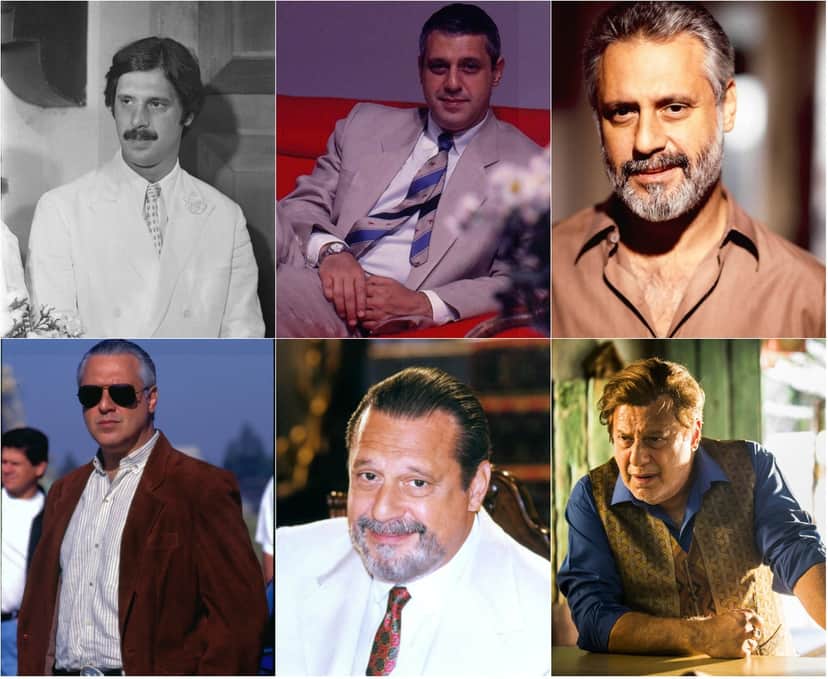 Diferentes fases e visuais na TV: Antonio Fagundes esteve nas novelas 'Saramandaia', 'Vale tudo', 'Renascer', 'O Rei do Gado', 'Terra Nostra' e 'Velho Chico' — Foto: Acervo Globo Diferentes fases e visuais na TV: Antonio Fagundes esteve nas novelas 'Saramandaia', 'Vale tudo', 'Renascer', 'O Rei do Gado', 'Terra Nostra' e 'Velho Chico' — (Foto: Acervo Globo) Diferentes fases e visuais na TV: Antonio Fagundes esteve nas novelas 'Saramandaia', 'Vale tudo', 'Renascer', 'O Rei do Gado', 'Terra Nostra' e 'Velho Chico' — Foto: Acervo Globo Diferentes fases e visuais na TV: Antonio Fagundes esteve nas novelas 'Saramandaia', 'Vale tudo', 'Renascer', 'O Rei do Gado', 'Terra Nostra' e 'Velho Chico' — (Foto: Acervo Globo)