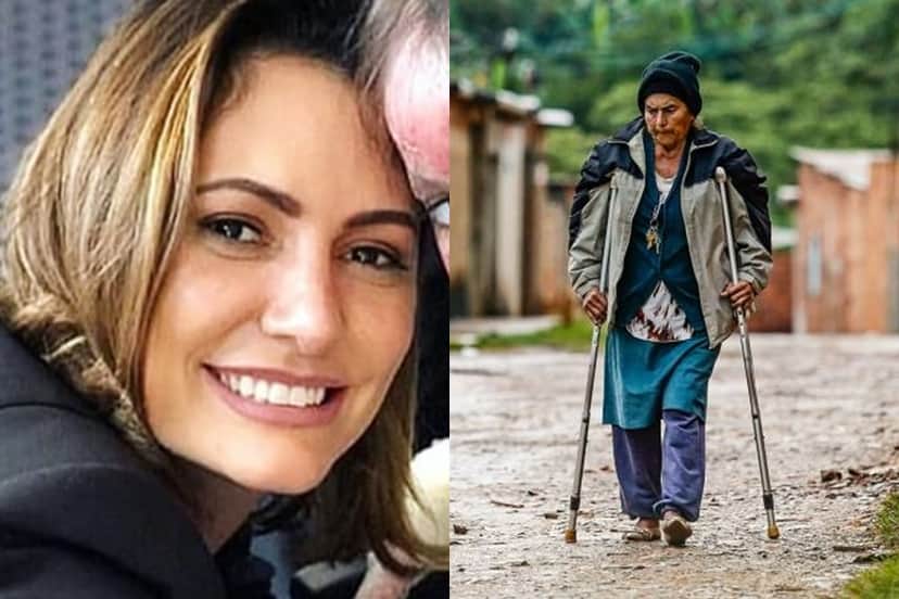Michelle Bolsonaro e a avó humilde (Cristiano Mariz/VEJA) Michelle Bolsonaro e a avó humilde (Cristiano Mariz/VEJA)