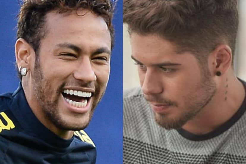 Neymar deixou Zé Felipe com a cara no chão (Foto: Reprodução) Neymar deixou Zé Felipe com a cara no chão (Foto: Reprodução)