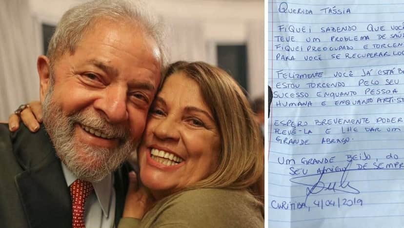 Tássia Camargo e Lula (Foto: Divulgação) Tássia Camargo e Lula (Foto: Divulgação)