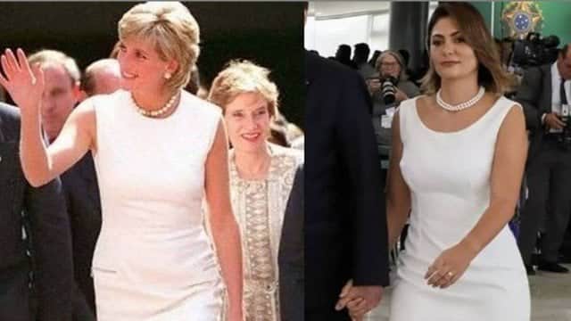 Michelle Bolsonaro foi comparada com a Princesa Diana (Foto: Reprodução/Instagram) Michelle Bolsonaro foi comparada com a Princesa Diana (Foto: Reprodução/Instagram)