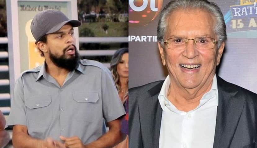 Pierre Bittencourt e Carlos Alberto de Nóbrega em A Praça é Nossa no SBT (Foto: Montagem/TV Foco) Pierre Bittencourt e Carlos Alberto de Nóbrega em A Praça é Nossa no SBT (Foto: Montagem/TV Foco)