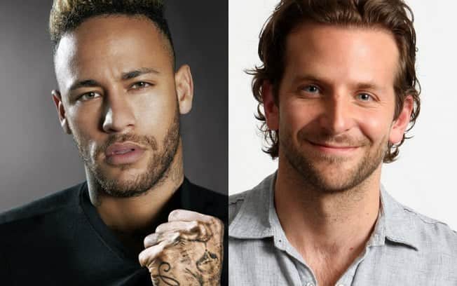 Neymar se compara a Bradley Cooper (Foto: Reprodução) Neymar se compara a Bradley Cooper (Foto: Reprodução)