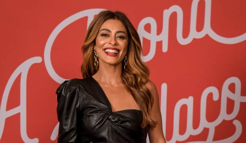Juliana Paes na coletiva de imprensa em A Dona do Pedaço Juliana Paes na coletiva de imprensa em A Dona do Pedaço