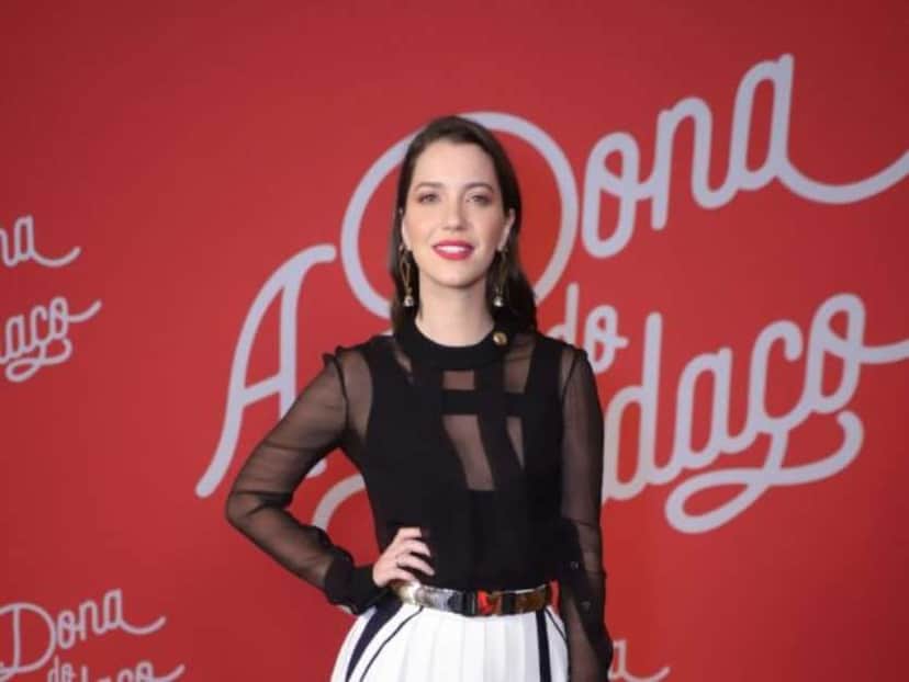 a atriz, Nathalia Dill na coletiva de A Dona do Pedaço (Foto: AgNews) a atriz, Nathalia Dill na coletiva de A Dona do Pedaço (Foto: AgNews)