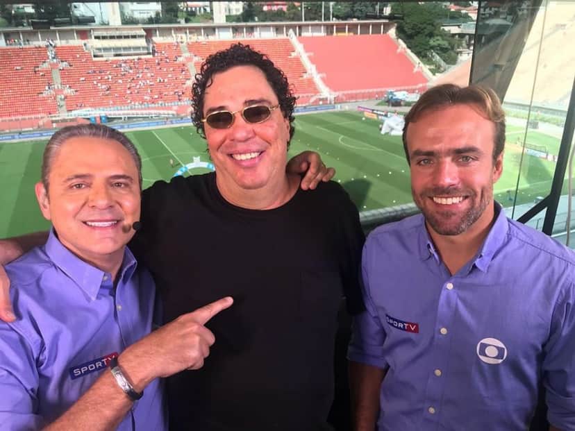 Luís Roberto, Casagrande e Roger foram contra humilhar jogador em transmissão da Globo (Foto: Reprodução/Instagram) Luís Roberto, Casagrande e Roger foram contra humilhar jogador em transmissão da Globo (Foto: Reprodução/Instagram)