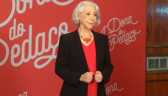 Fernanda Montenegro no lançamento de A Dona do Pedaço (Foto: Vitor Peccoli/TV Foco) Fernanda Montenegro no lançamento de A Dona do Pedaço (Foto: Vitor Peccoli/TV Foco)