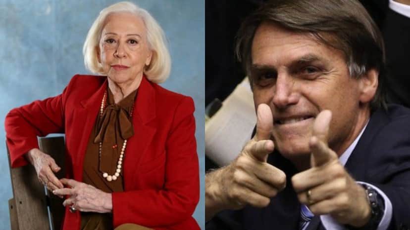 Fernanda Montenegro e Jair Bolsonaro (Foto: Montagem/TV Foco) Fernanda Montenegro e Jair Bolsonaro (Foto: Montagem/TV Foco)