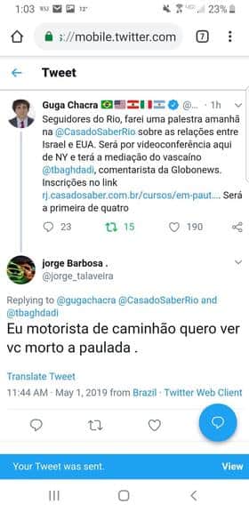 Guga Chacra (Foto: Reprodução/Twitter) Guga Chacra (Foto: Reprodução/Twitter)