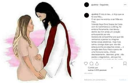 Atriz da Globo, Juliana Diniz, fala sobre a perda de sua filha (Foto Reprodução/Instagram) Atriz da Globo, Juliana Diniz, fala sobre a perda de sua filha (Foto Reprodução/Instagram)