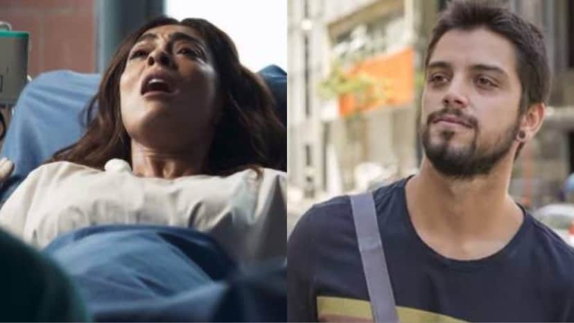 Maria da Paz da novela A Dona do Pedaço e Bruno de Órfãos da Terra (Montagem TV Foco) Maria da Paz da novela A Dona do Pedaço e Bruno de Órfãos da Terra (Montagem TV Foco)