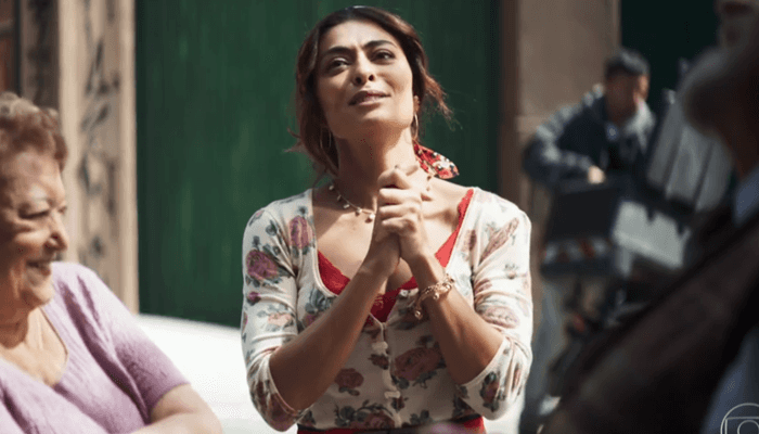Maria da Paz (Juliana Paes), protagonista de A Dona do Pedaço (Foto: Reprodução/Globo) Maria da Paz (Juliana Paes), protagonista de A Dona do Pedaço (Foto: Reprodução/Globo)