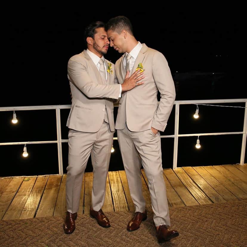 Carlinhos Maia e Lucas Guimarães casados — Foto: Davi Nascimento/Reprodução/Instagram Carlinhos Maia e Lucas Guimarães casados — Foto: Davi Nascimento/Reprodução/Instagram