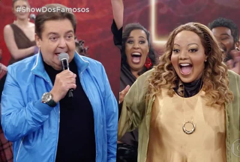 Ludmilla voltou ao palco do Domingão do Faustão (Foto: Reprodução/Montagem TV Foco) Ludmilla voltou ao palco do Domingão do Faustão (Foto: Reprodução/Montagem TV Foco)
