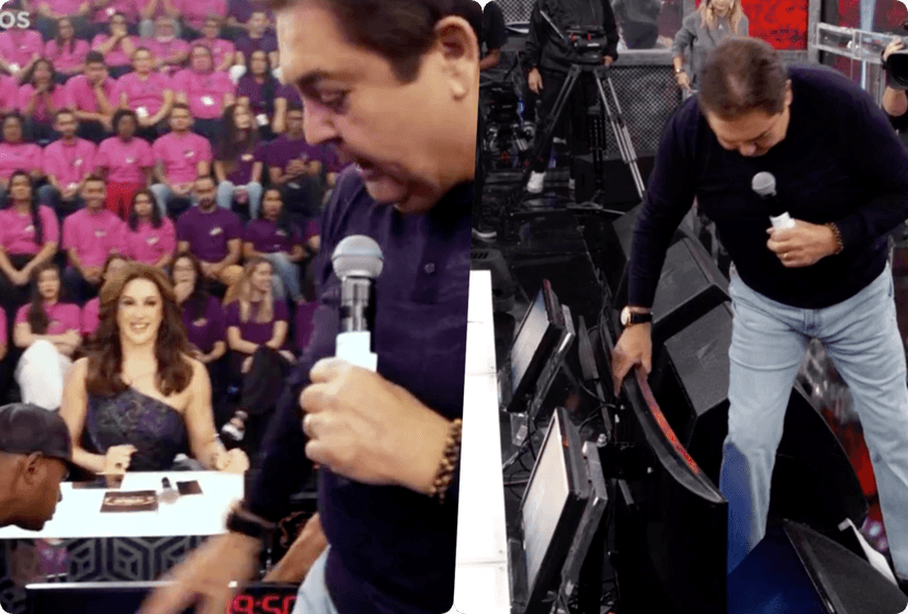 Faustão se revoltou ao vivo na Globo (Foto reprodução) Faustão se revoltou ao vivo na Globo (Foto reprodução)