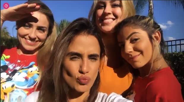 Hariany Almeida, a campeã Paula Sperling, Carol Peixinho e Isabella Cecchi em Hariany Almeida, a campeã Paula Sperling, Carol Peixinho e Isabella Cecchi em