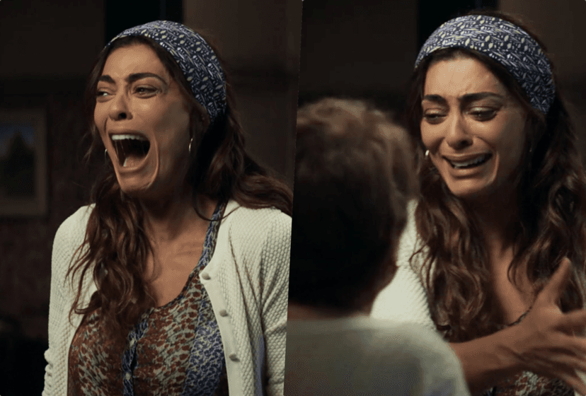 Maria da Paz (Juliana Paes) sente Maria da Paz (Juliana Paes) sente