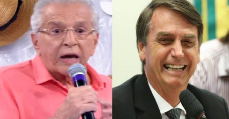O presidente Jair Bolsonaro e o humorista Carlos Alberto de Nóbrega (Reprodução: Instagram)