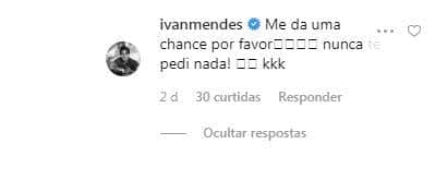Ator pede chance à Paolla Oliveira (Reprodução: Instagram) Ator pede chance à Paolla Oliveira (Reprodução: Instagram)