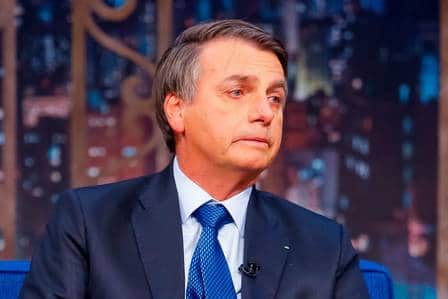 Bolsonaro se emociona no The Noite com Danilo Gentili (Foto: Gabriel Cardoso/SBT) Bolsonaro se emociona no The Noite com Danilo Gentili (Foto: Gabriel Cardoso/SBT)